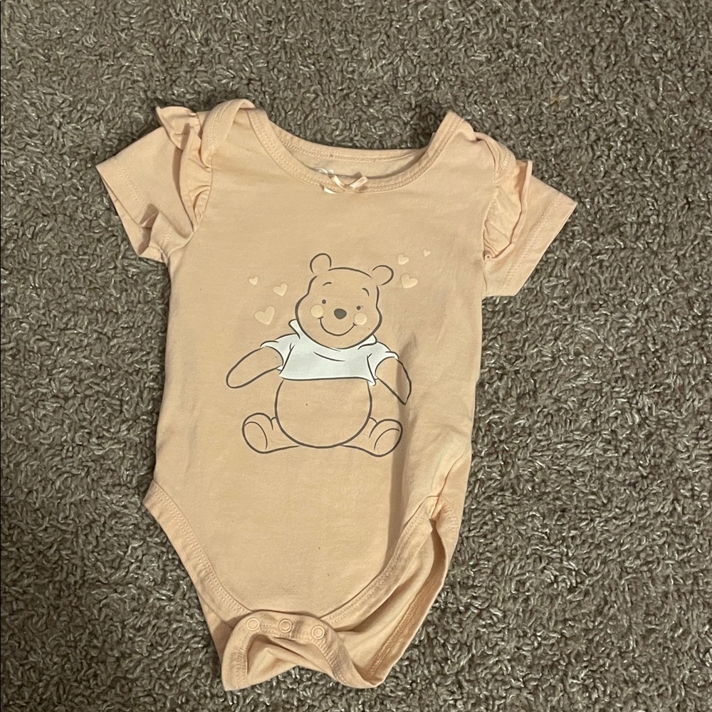 Disney Peach Winnie the Pooh Bodysuit